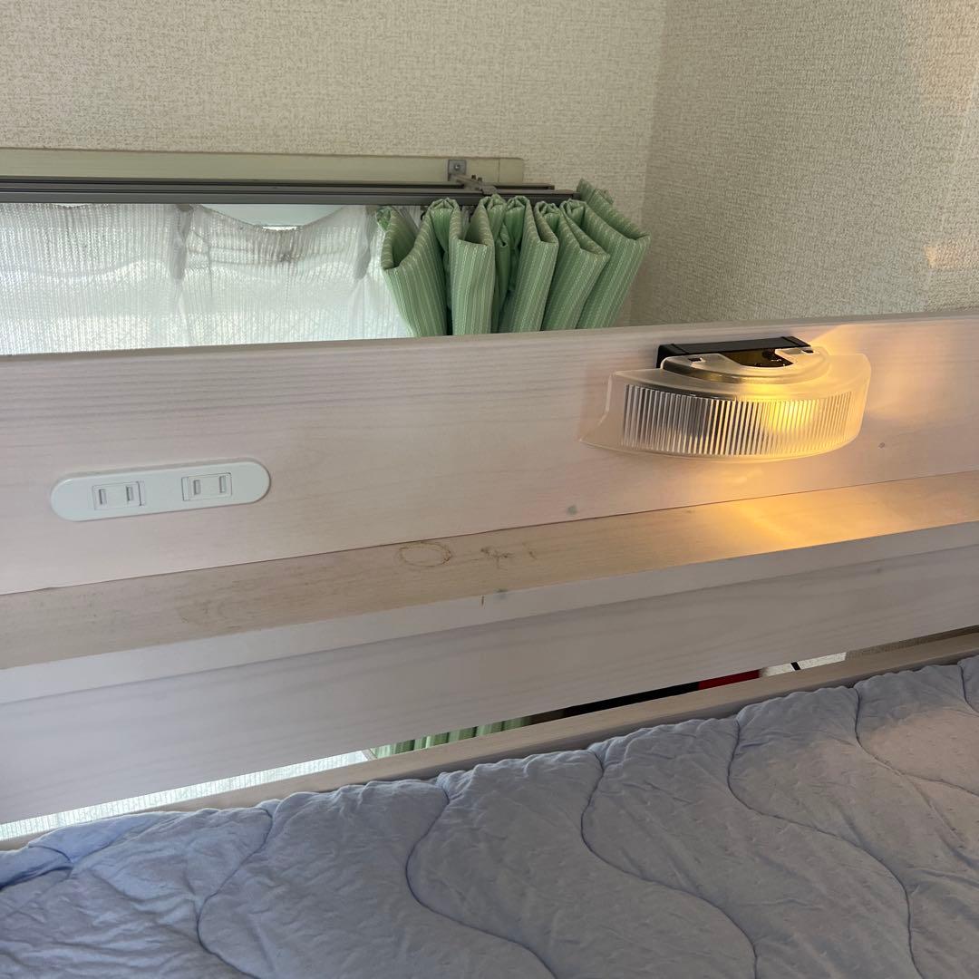 ★売約済★天然木机 宮付き ロフトベッド Hiタイプ