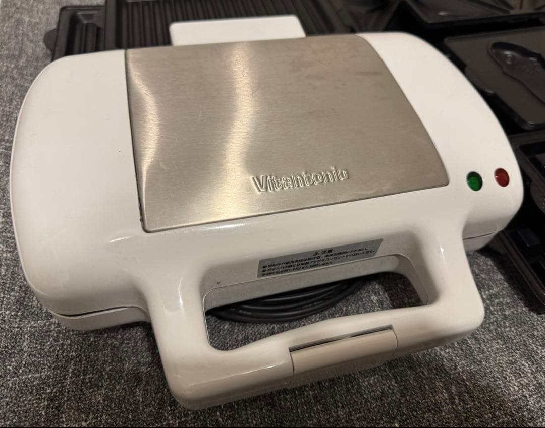 [説明書付]ビタントニオ　ホットサンドベーカーＶＷＨ−４１００−W