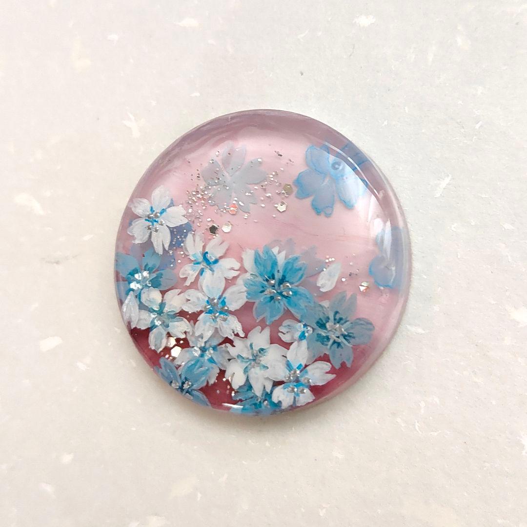 【1002】ハンドメイド　レジン　ヘアゴム　ポニーフック