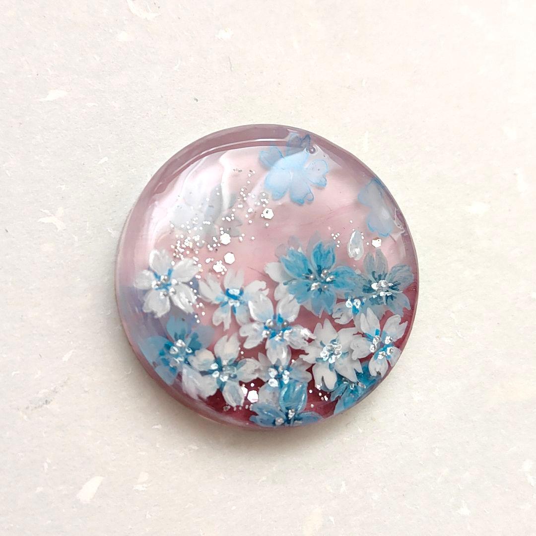 【1002】ハンドメイド　レジン　ヘアゴム　ポニーフック