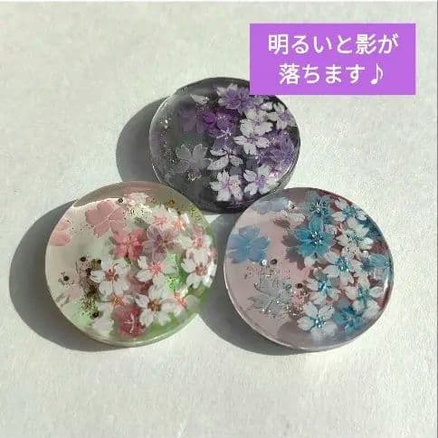 【1002】ハンドメイド　レジン　ヘアゴム　ポニーフック