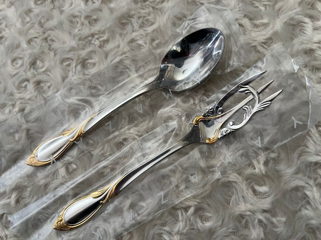 ヤマコ　カトラリーセット　カシェ　サラダフォーク＆ラージティースプーンセット