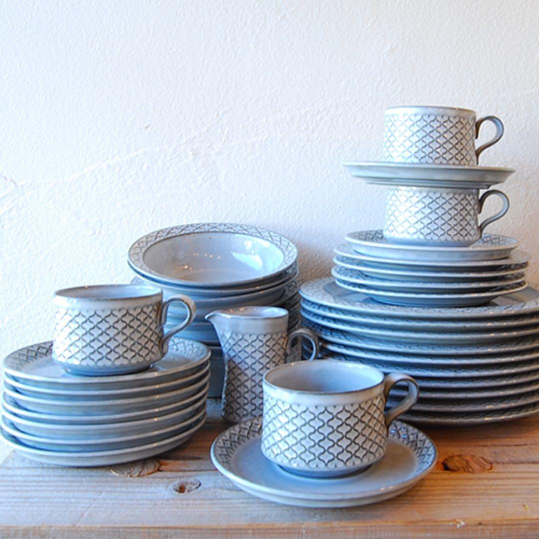 クイストゴー コーディアルCordial/カップ&ソーサー&24cmプレート3点