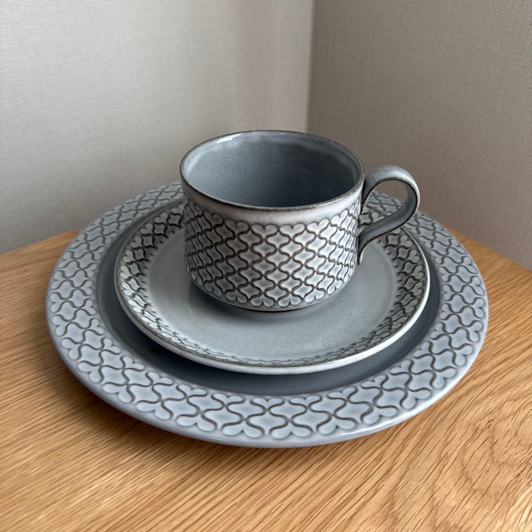 クイストゴー コーディアルCordial/カップ&ソーサー&24cmプレート3点