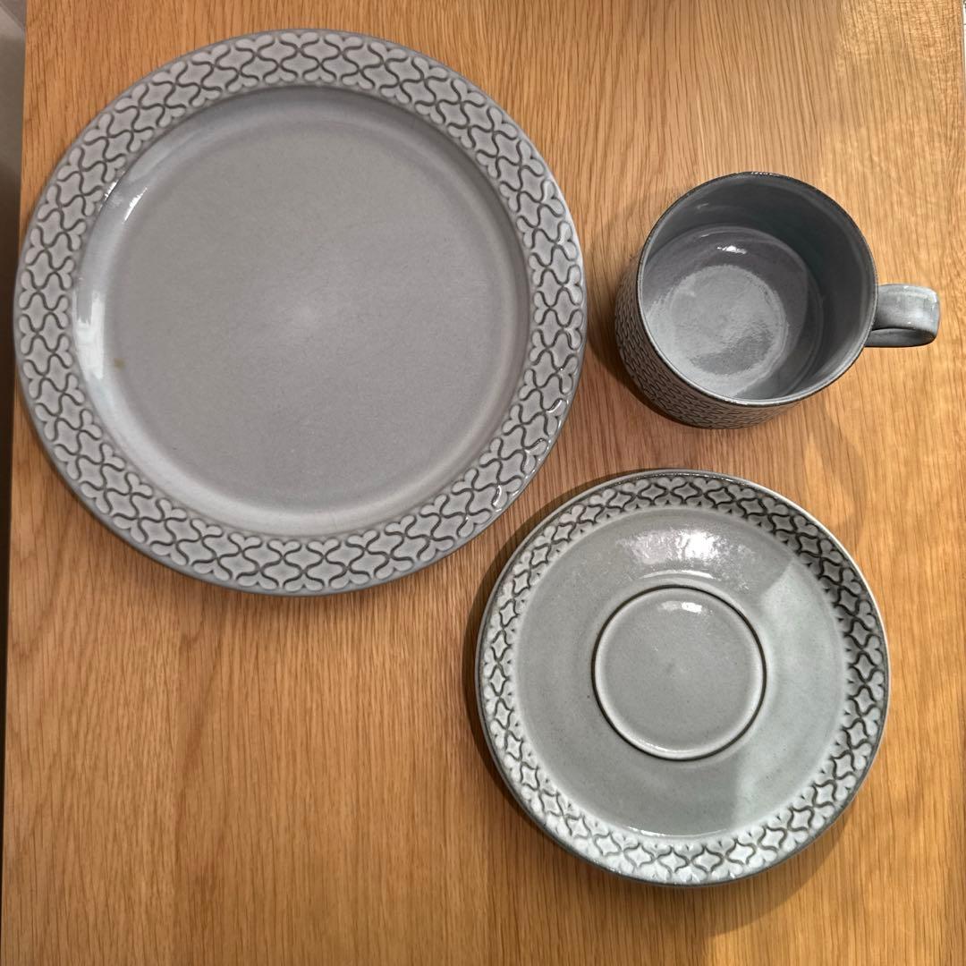 クイストゴー コーディアルCordial/カップ&ソーサー&24cmプレート3点