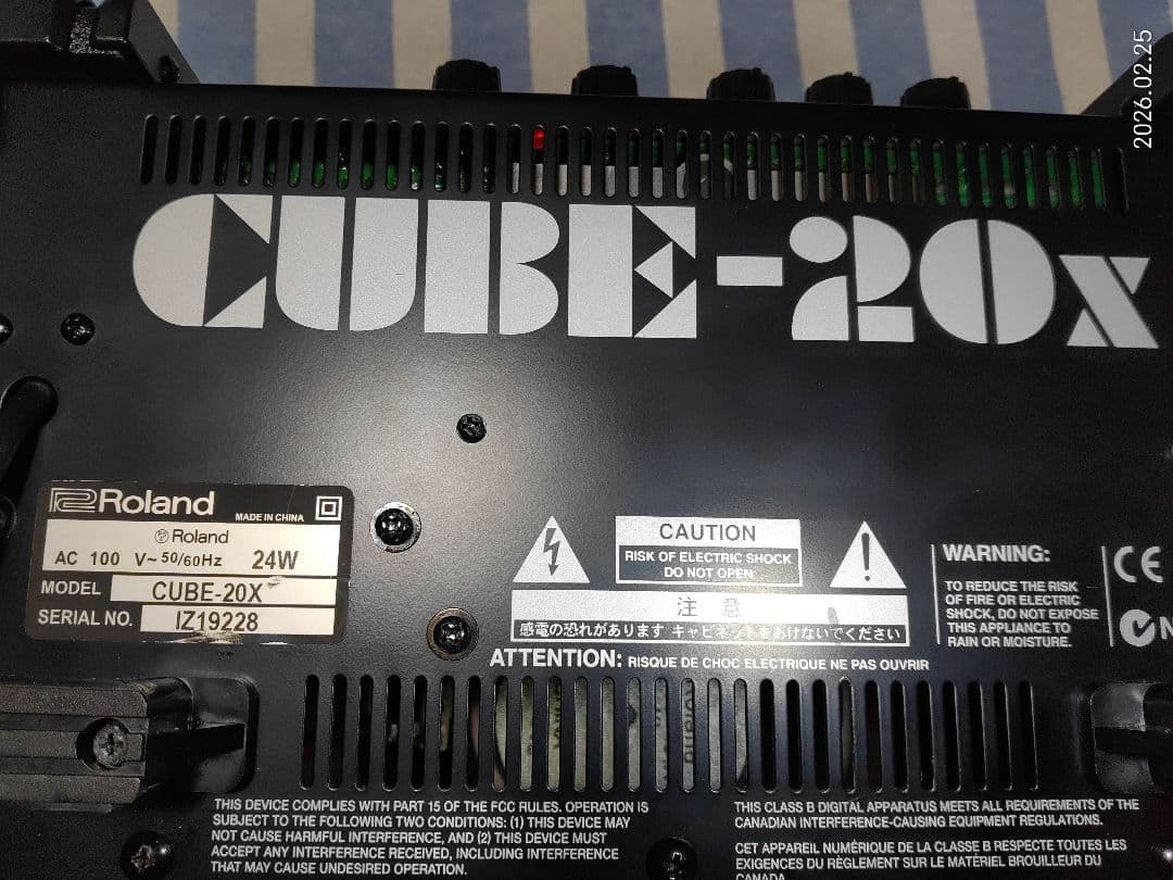Roland ローランドCUBE 20X ギターアンプ、まずまず美品。
