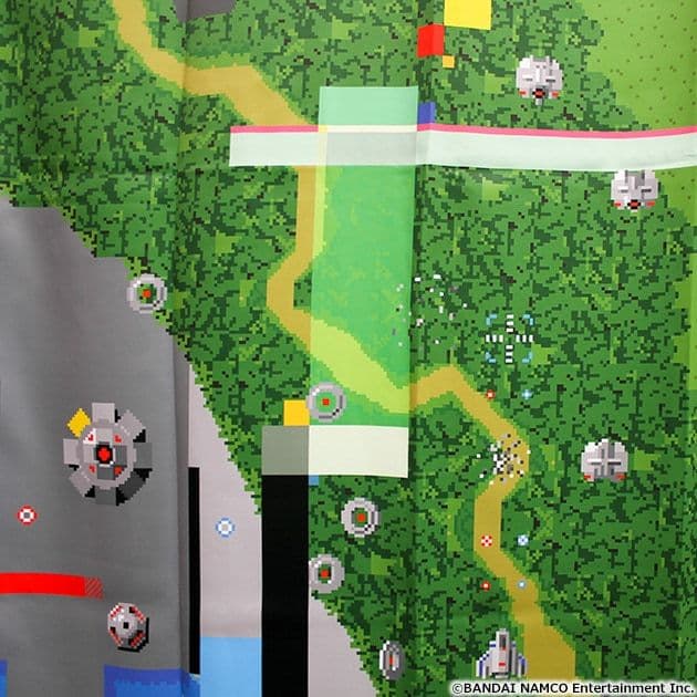 新品未使用　ゼビウス　遮光カーテン　レトロゲーム　　バンダイナムコ