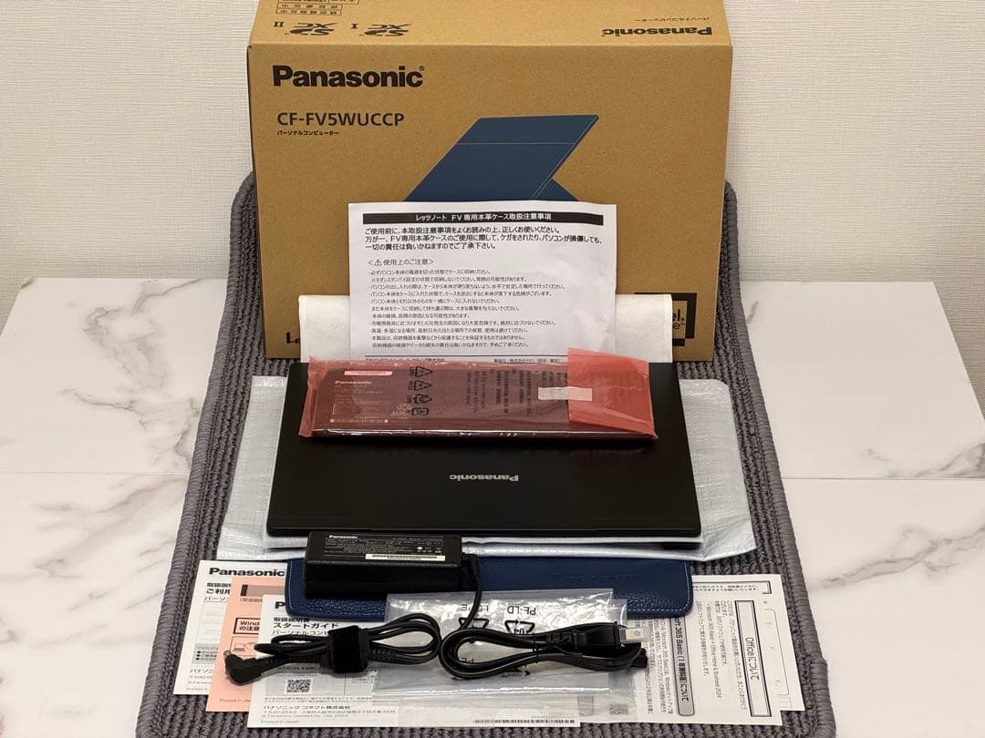 【超美品】累計280時間CF-FV5WUCCP LTE SIMフリー本革ケース付