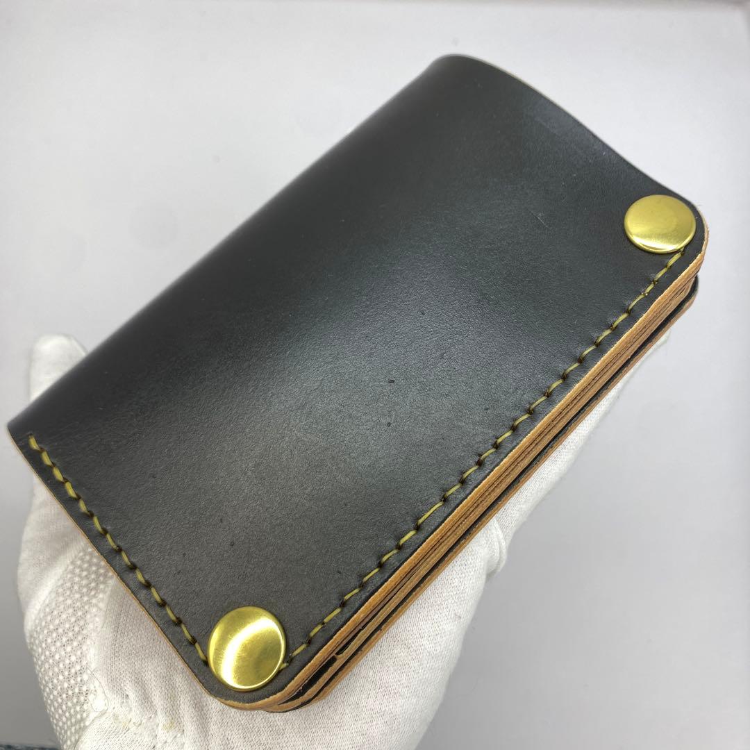 無骨！お札折らずに収納できる無骨な手染めミドルトラッカーウォレット BTW