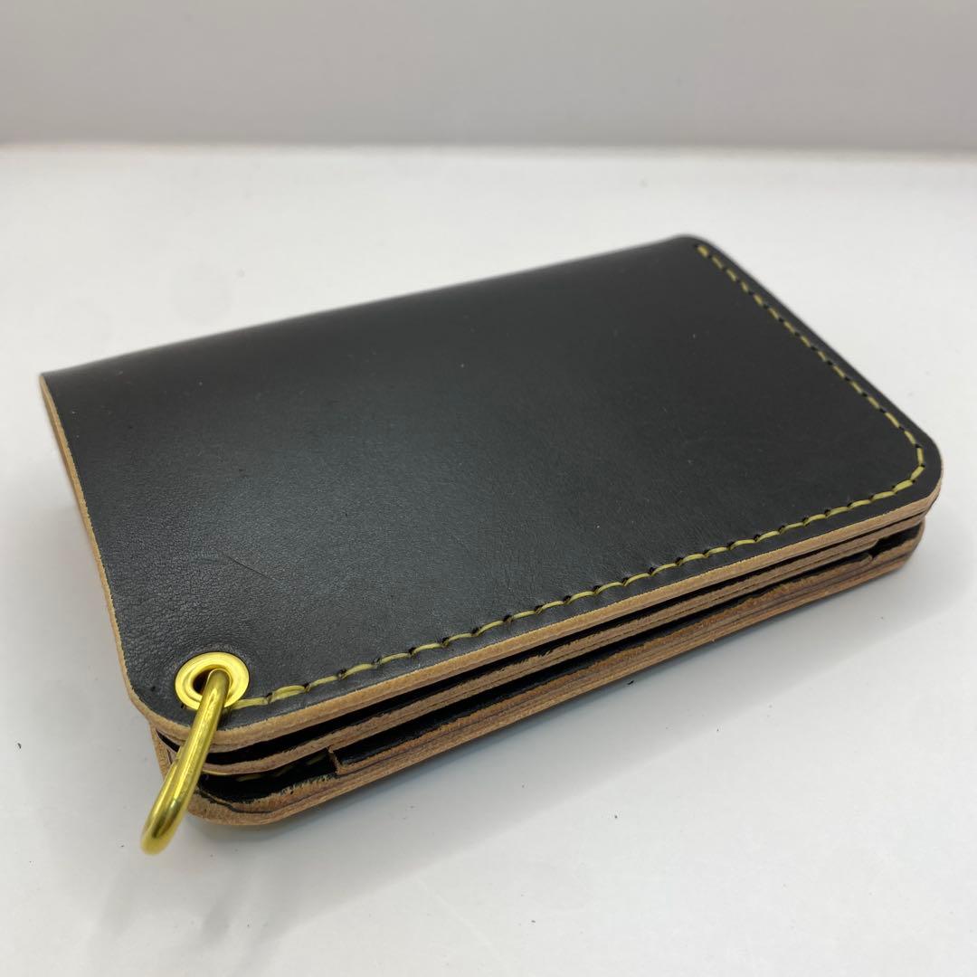 無骨！お札折らずに収納できる無骨な手染めミドルトラッカーウォレット BTW
