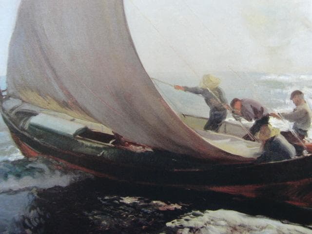 ホアキン ソローリャ、【突風】、新品高級額 額装付、年代物・希少画集画