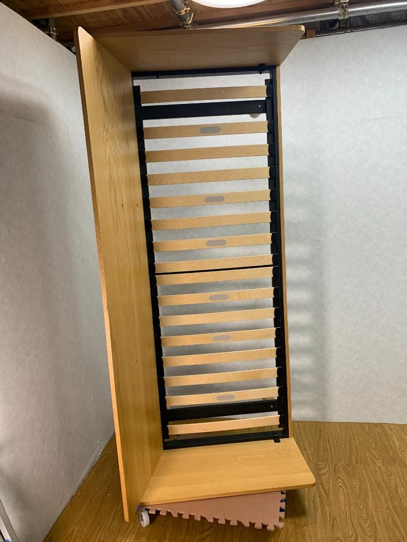 K★★182 無印良品 木製ソファ オーク材突板2.5 シーター