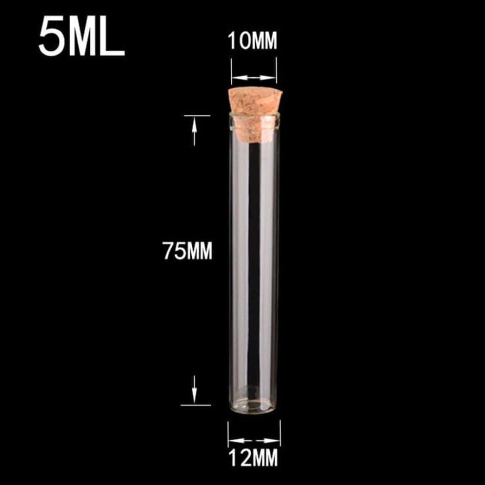 試験管 5ml (12x75x10mm) 100本+10本セット