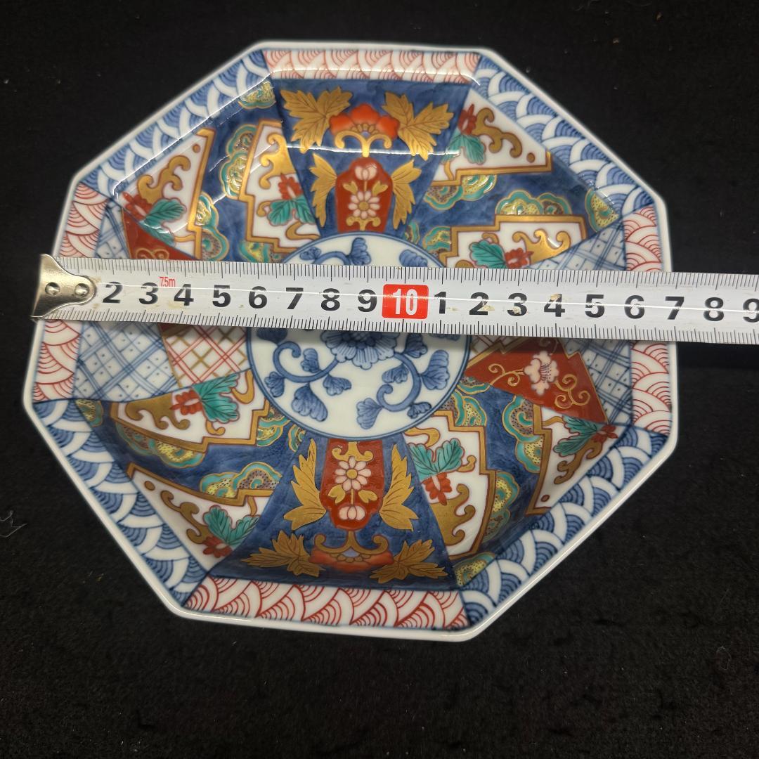 福右衛門 古伊万里　八角皿 金蘭手