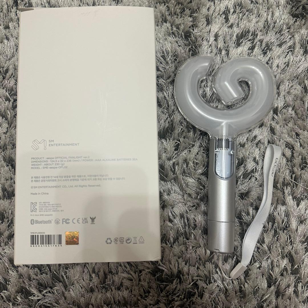 aespa OFFICIAL FANLIGHT ver.2 シルバー ペンライト