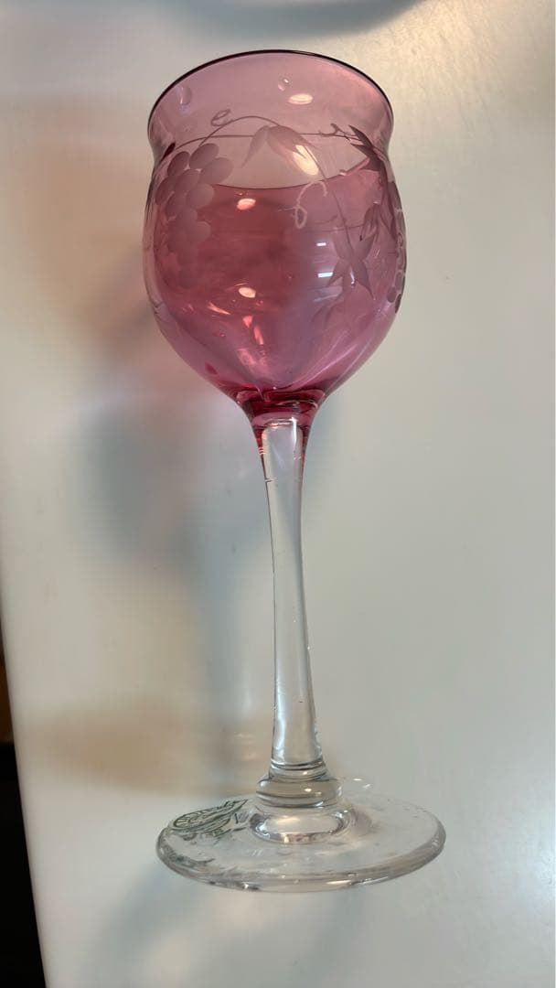 北市硝子　Kitaichi Glass ピンクと青のグラス セット
