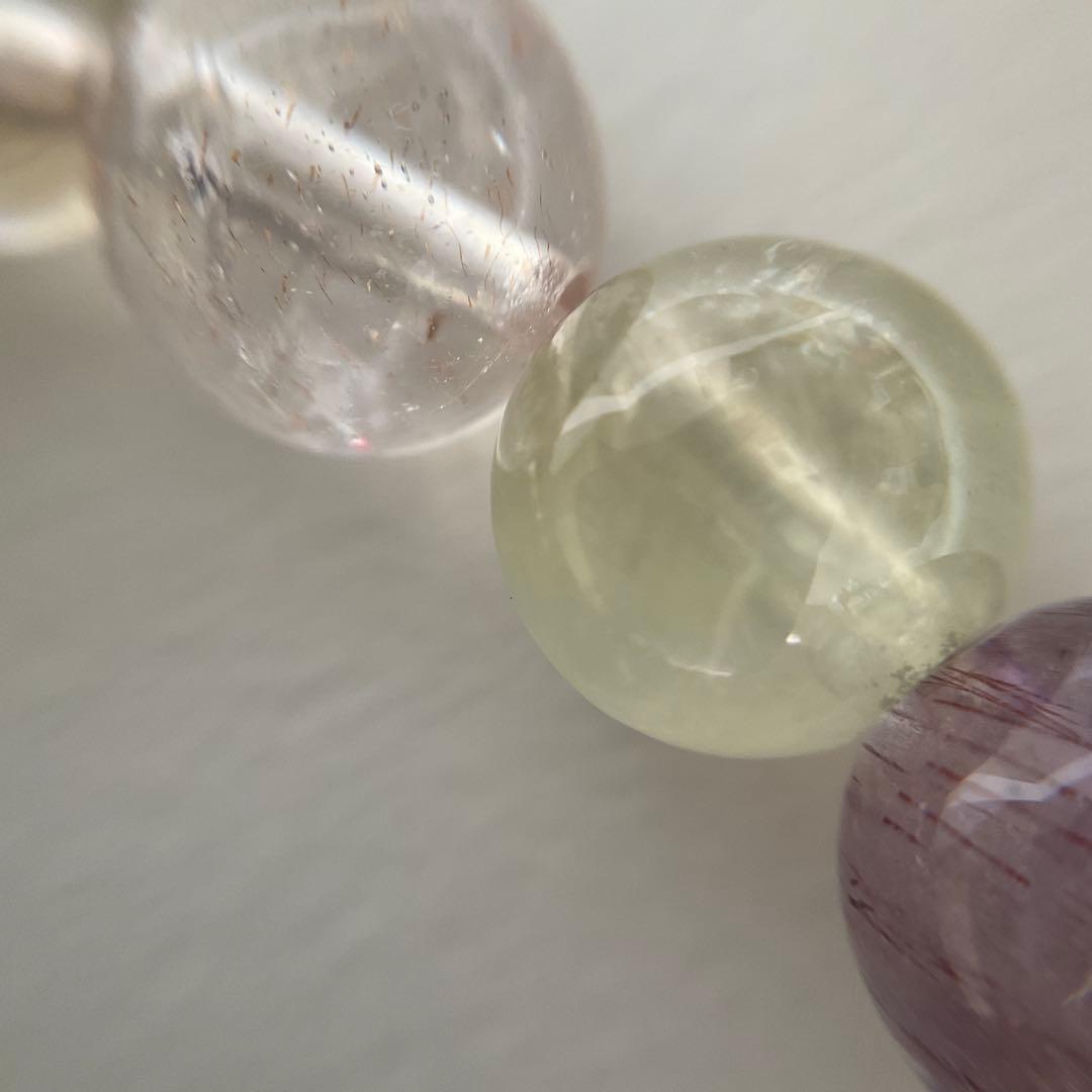 循環設計ブレスレット⌇プレナイトとアメジストの星脈の調律