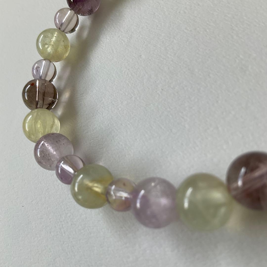 循環設計ブレスレット⌇プレナイトとアメジストの星脈の調律