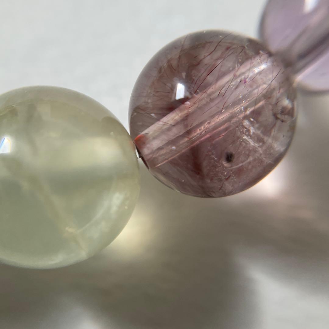 循環設計ブレスレット⌇プレナイトとアメジストの星脈の調律