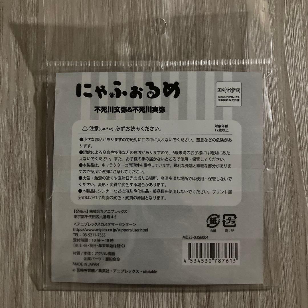 鬼滅の刃 不死川玄弥 不死川実弥 にゃふぉるめ シリーズ アクリルチャーム