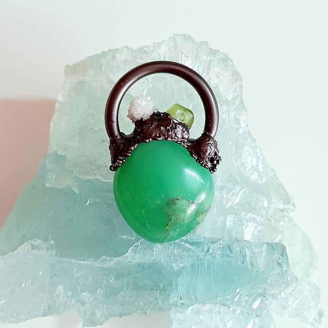 クリソプレーズ ネックレス ⭐️ レア1点物 ハンドメイド