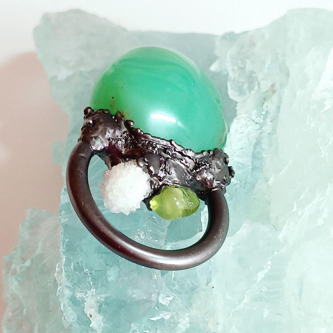 クリソプレーズ ネックレス ⭐️ レア1点物 ハンドメイド