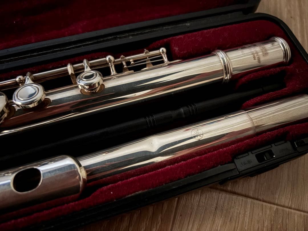 【ジャンク】YAMAHA YFL-221SII フルート本体（頭管部に凹みあり）