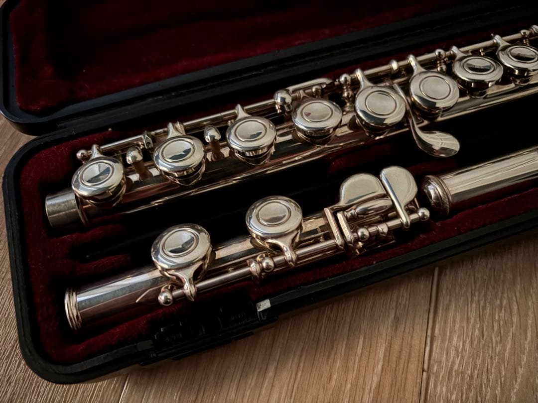 【ジャンク】YAMAHA YFL-221SII フルート本体（頭管部に凹みあり）