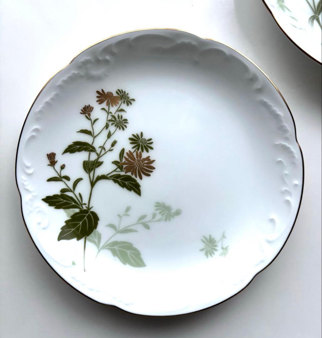 大倉陶園 銘々皿 みやまの花 絵違い 金彩 皿 プレート 5枚組