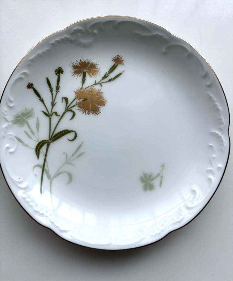 大倉陶園 銘々皿 みやまの花 絵違い 金彩 皿 プレート 5枚組