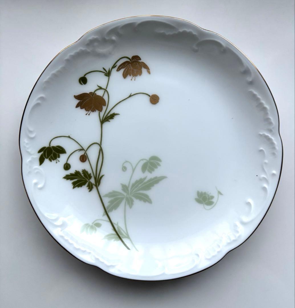 大倉陶園 銘々皿 みやまの花 絵違い 金彩 皿 プレート 5枚組