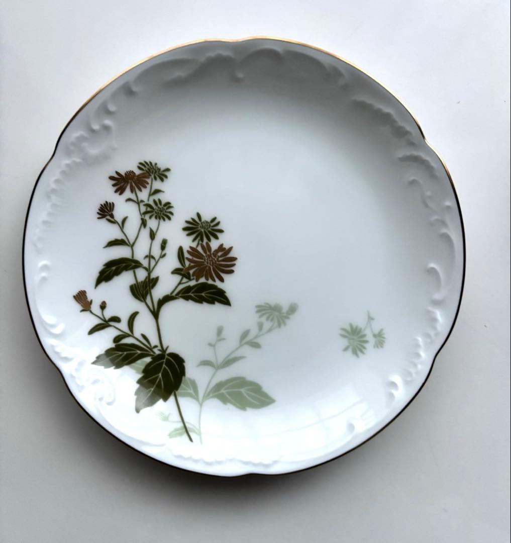 大倉陶園 銘々皿 みやまの花 絵違い 金彩 皿 プレート 5枚組