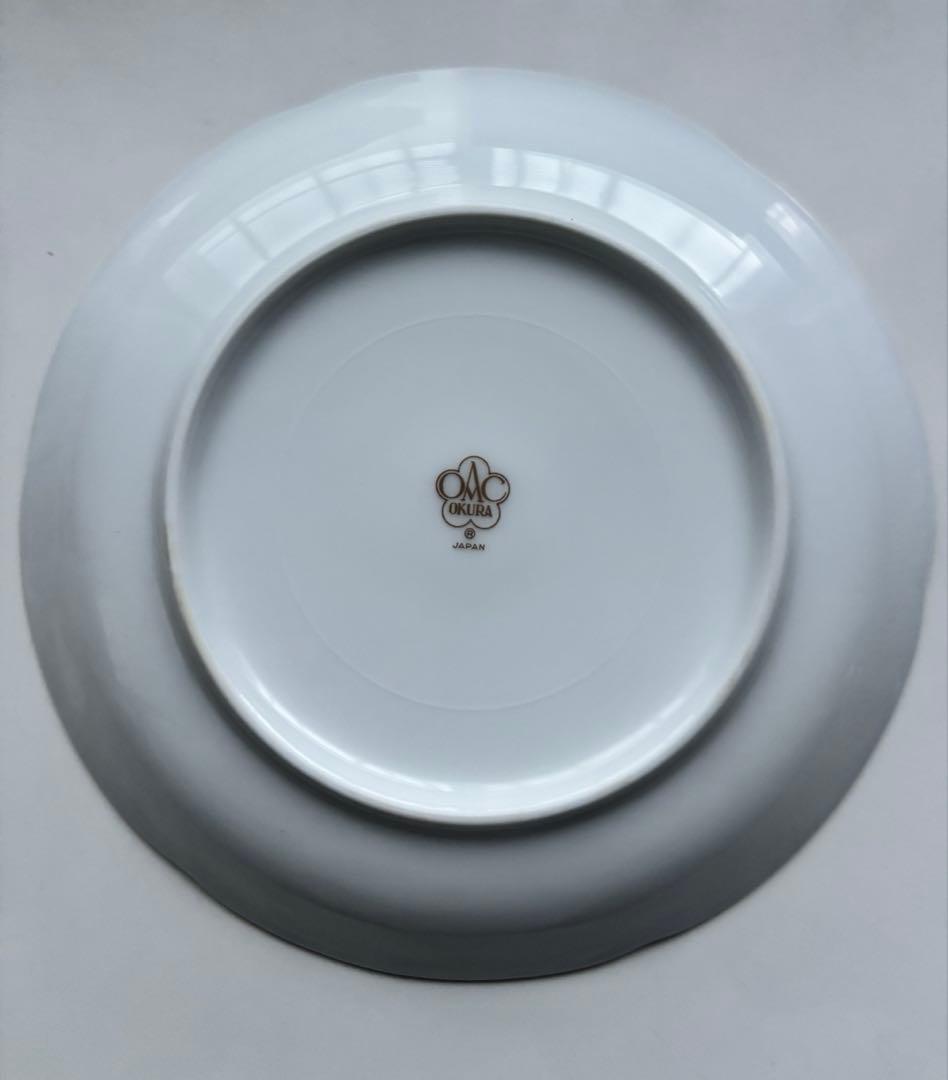 大倉陶園 銘々皿 みやまの花 絵違い 金彩 皿 プレート 5枚組