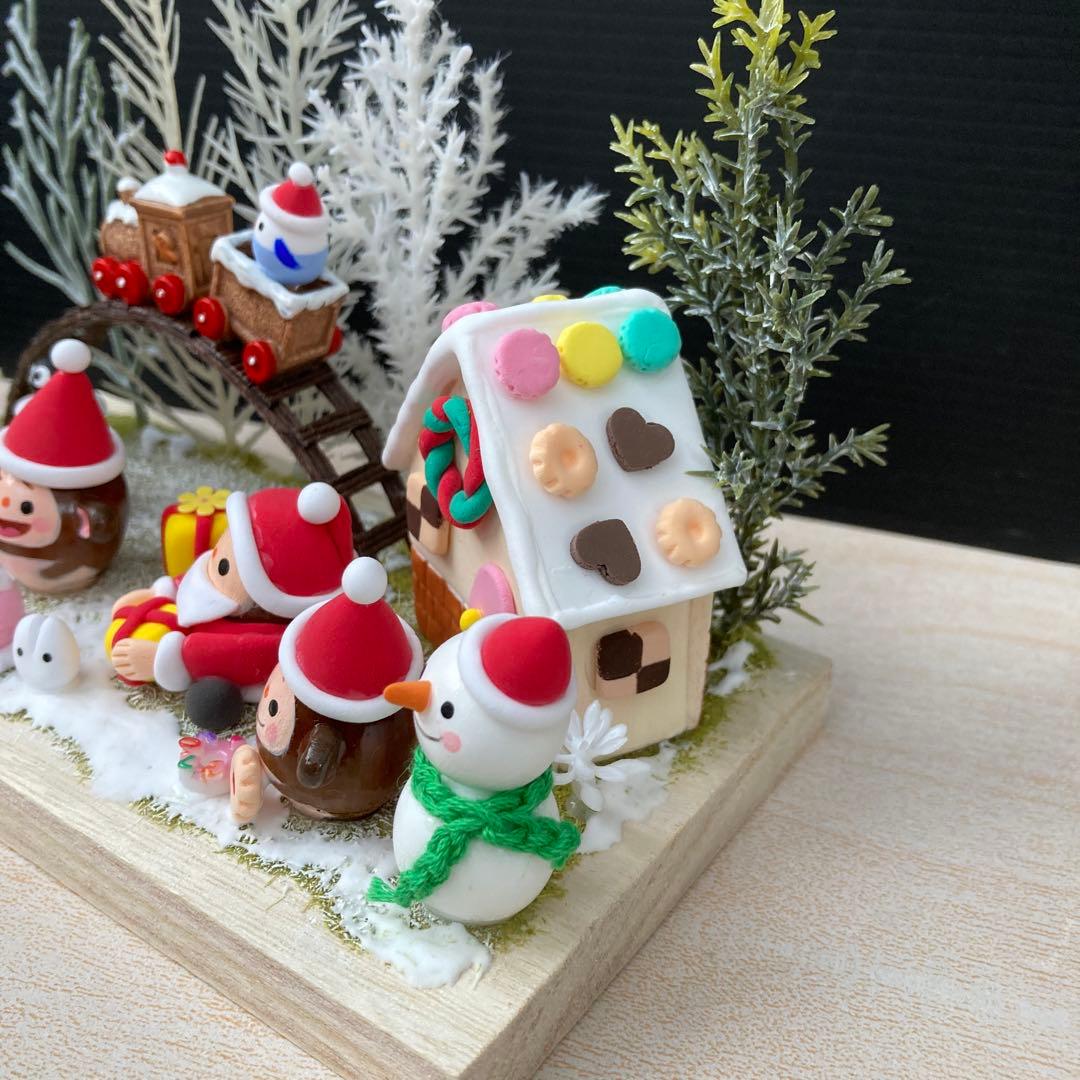 どんぐりアート　森の中の公園　クリスマス