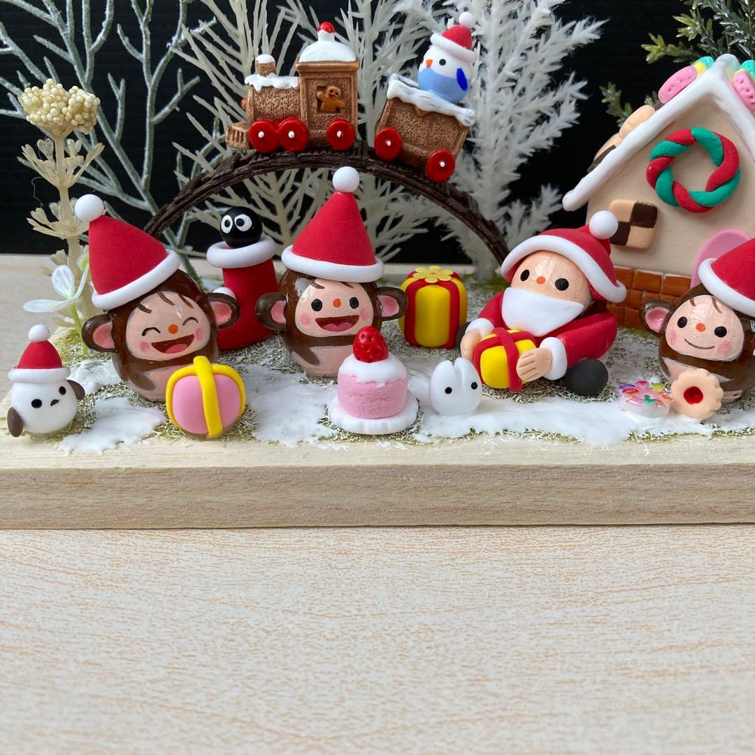 どんぐりアート　森の中の公園　クリスマス