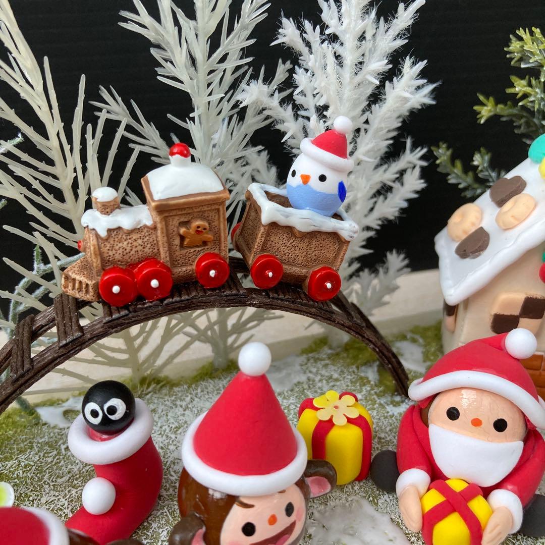 どんぐりアート　森の中の公園　クリスマス