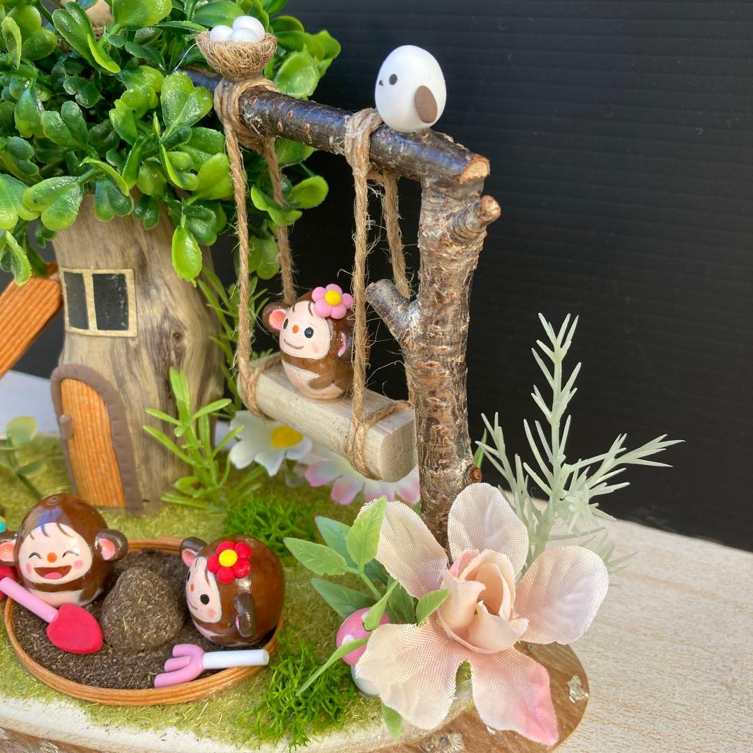 どんぐりアート　森の中の公園　クリスマス