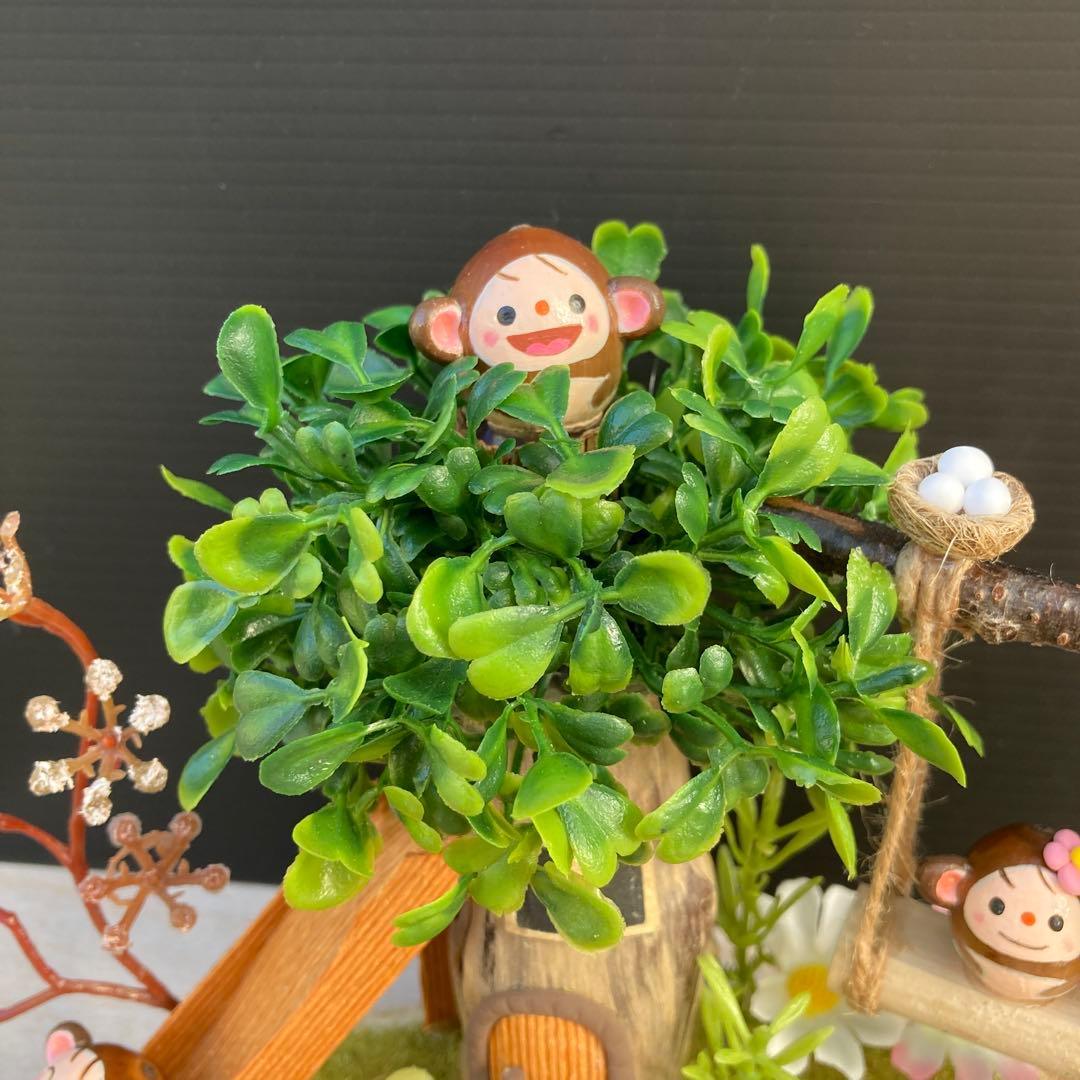 どんぐりアート　森の中の公園　クリスマス