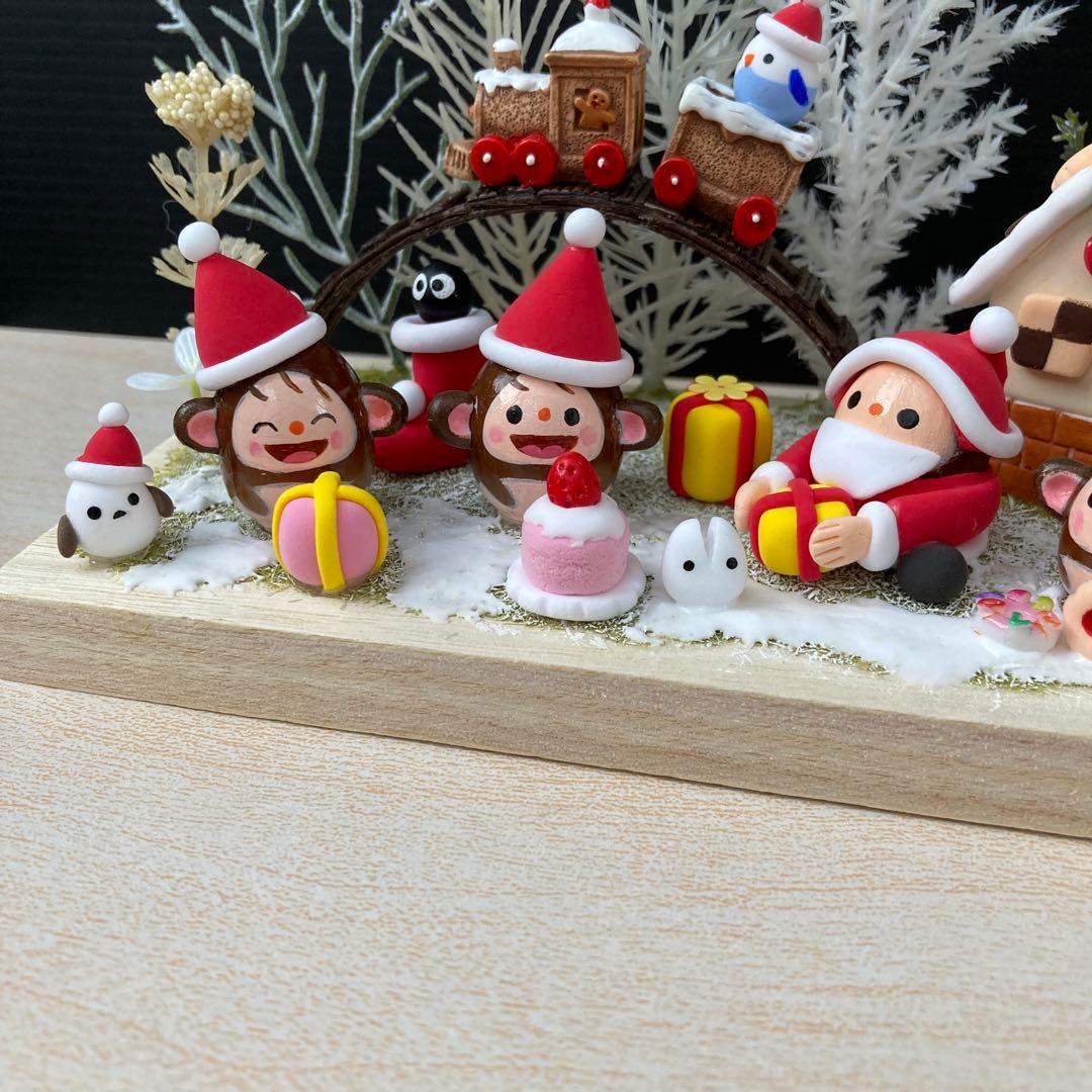 どんぐりアート　森の中の公園　クリスマス