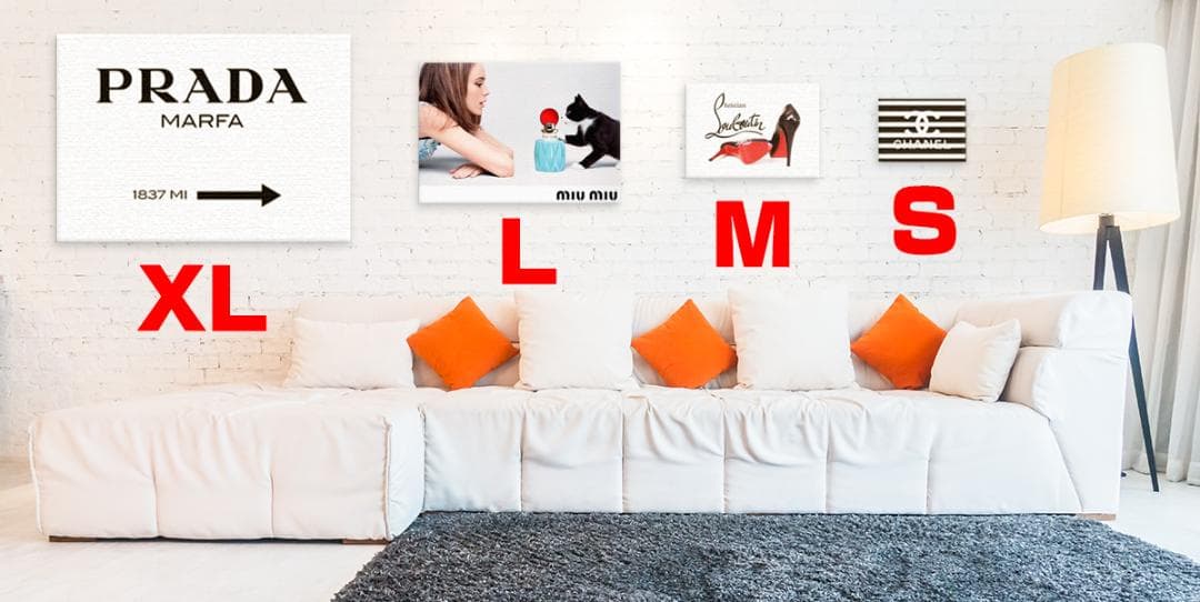 PRADA プラダ アートパネル 【P#1-A】Mサイズ