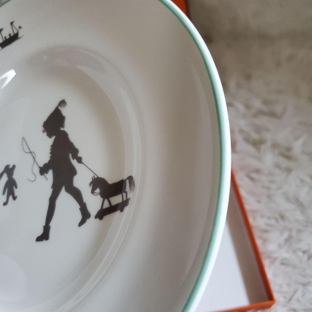 極美品 HERMES エルメス シルエット デザートプレート 20cm 箱付