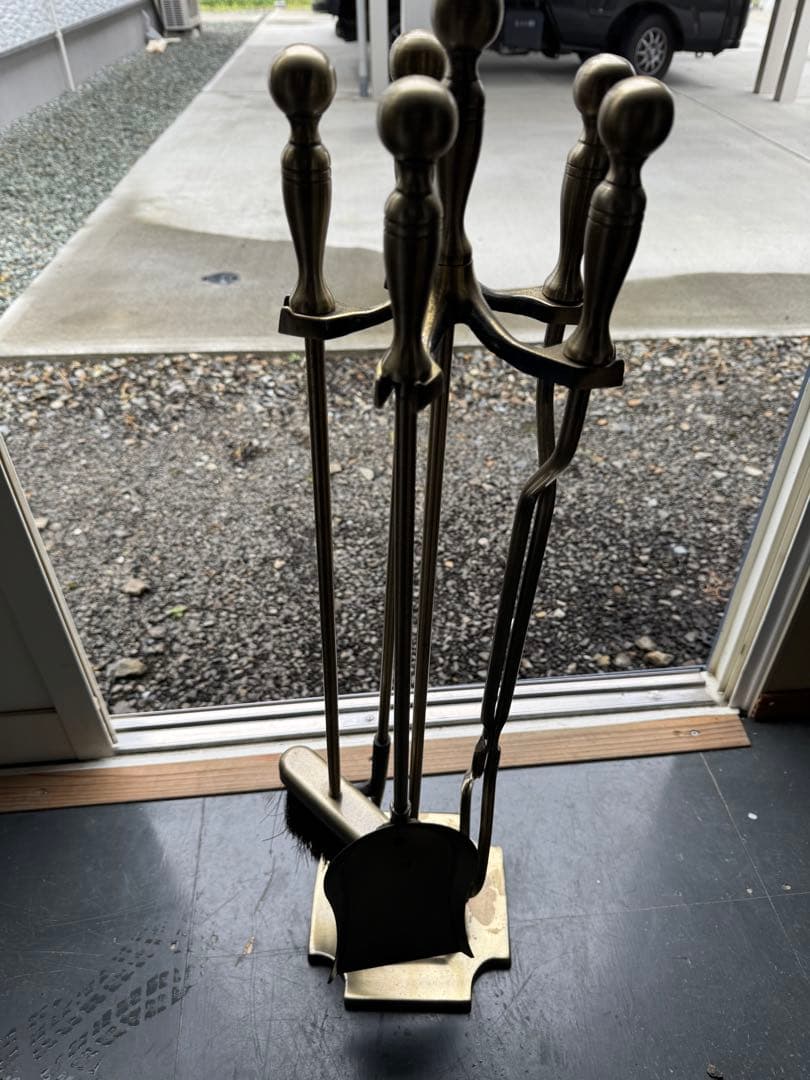 薪ストーブ用ツールスタンド 金属製