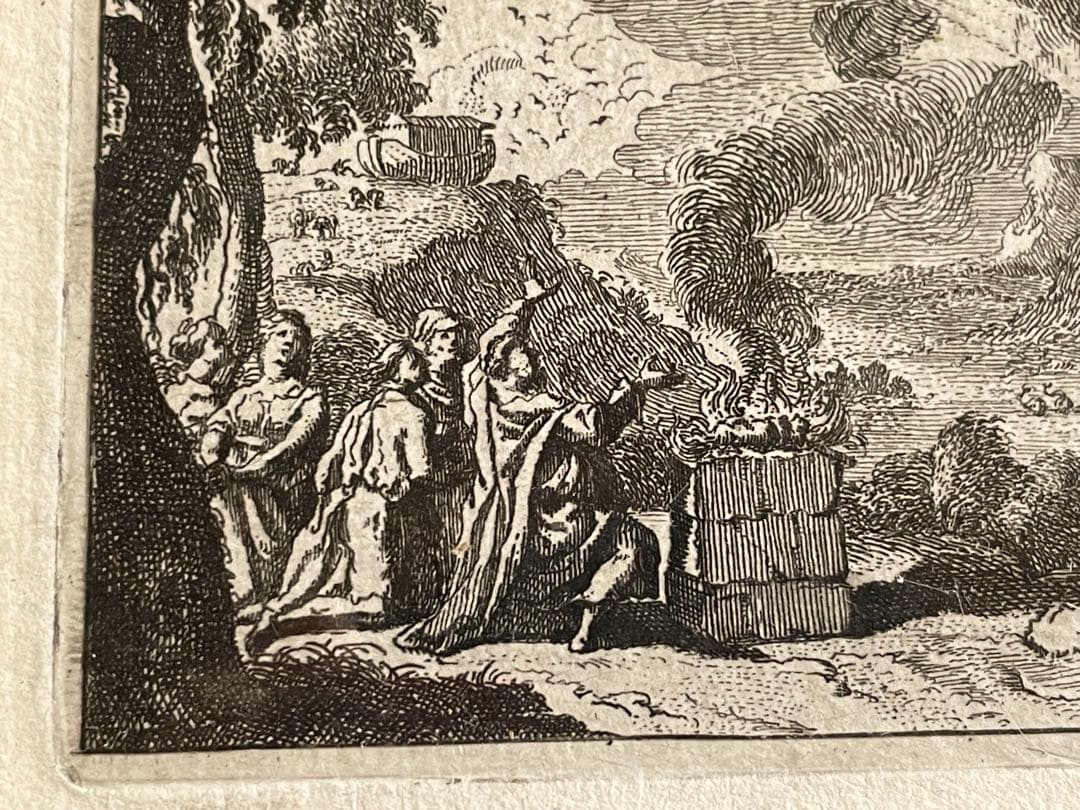 Orley, Richard van創世記　ノアの方舟　挿絵　ノアの捧げ物の風景