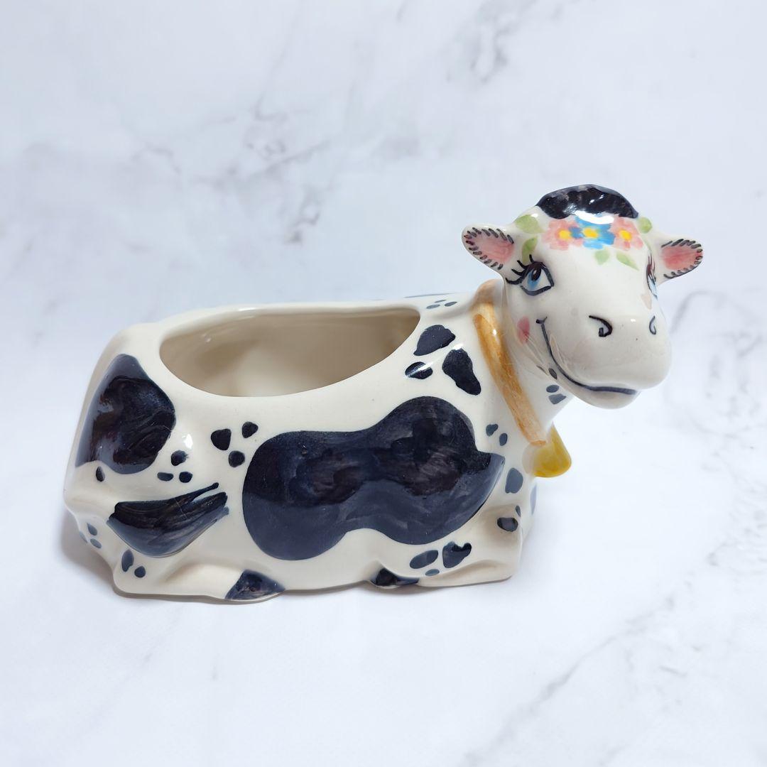 新品 ポーリッシュポタリー PHOENIX社 牛のボウル 小物入れ ②