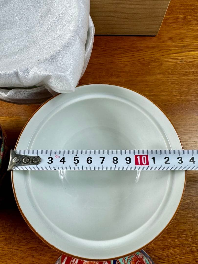 353 三洋陶器三彩亭　龍峰　円菓子碗　蓋付どんぶり　5客セット　未使用品　共箱