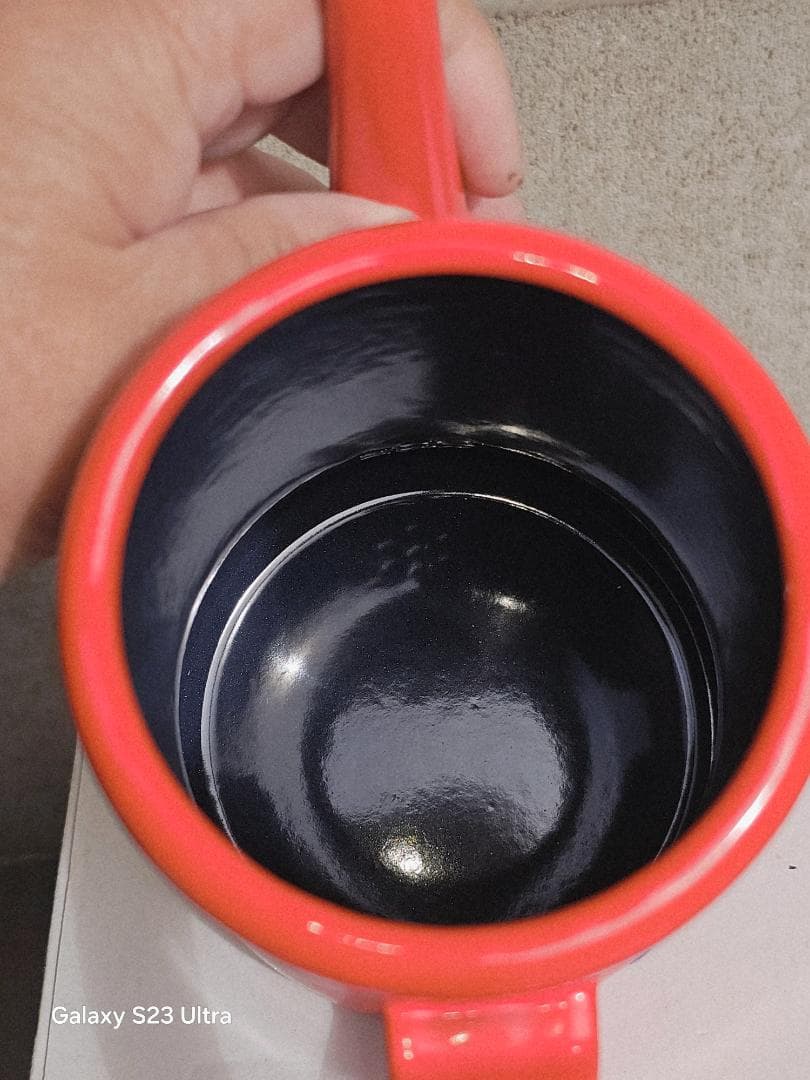 値下げ↘️月兎 　赤　ホーロースリムポット 1.2L レッド　未使用品