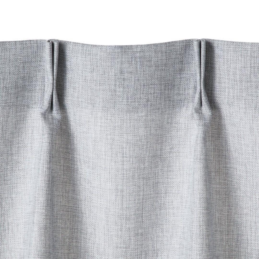 フランフラン　ラメ カーテン　ライトグレー　2枚