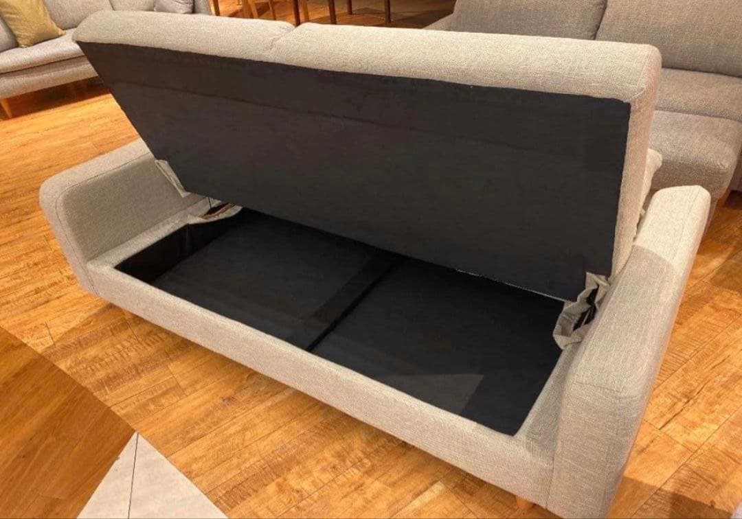 グレー ファブリック ソファベッド　unico CORCA(コルカ)