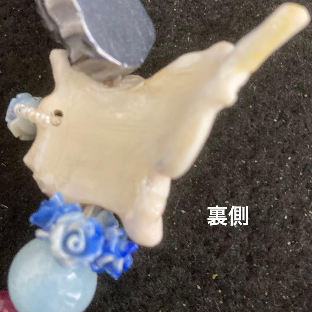 【種名　日本鹿の角】 オリジナル彫刻　⭐️銀の龍を背に乗せて♪⭐️ ドラゴン☆匿名☆