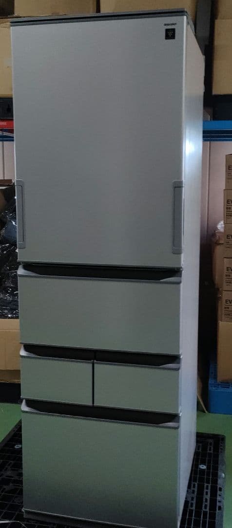 455L 5ドア冷蔵庫（カームマットシルバー）SJ-XW46P-S　シャープ